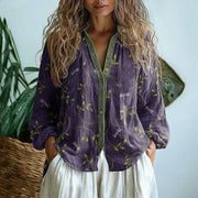 CHARLIE™ | Print Button Blouse