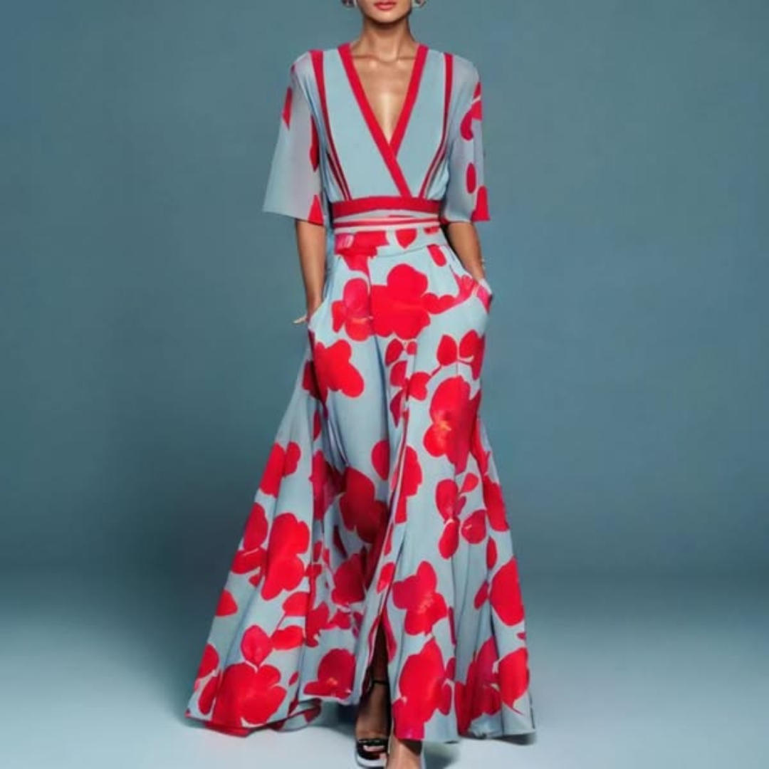 JULIET™ | Belted Floral Maxi