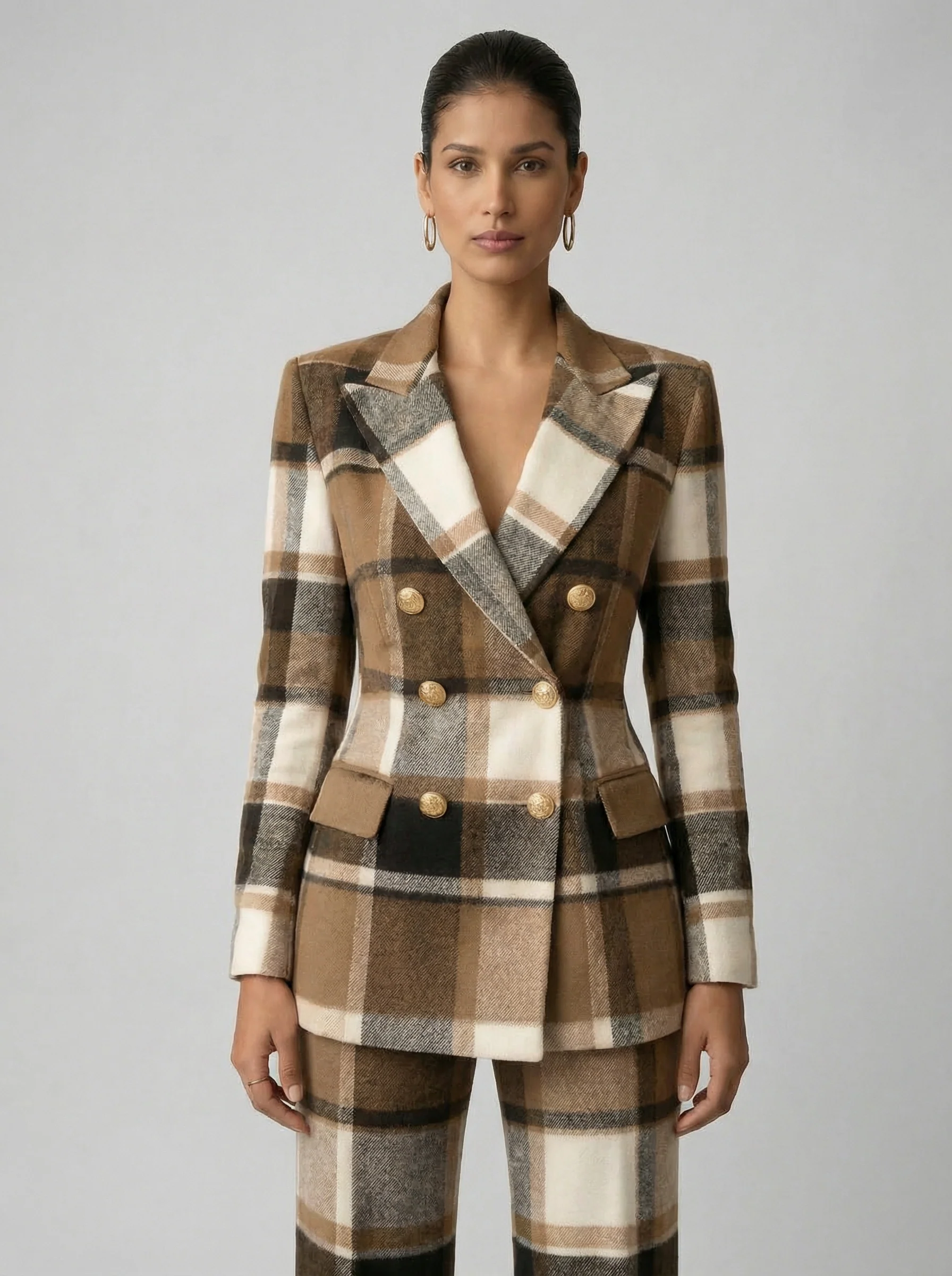 NOVEA™ | Check Blazer Set